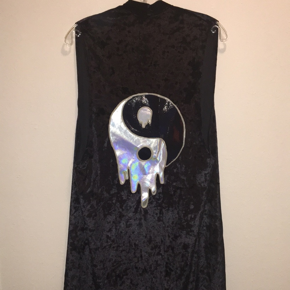 Yin yang Trippy Rave Kimono (can be used as a costume)